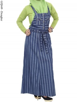 GSJ449 Gamis Overall Maxi Jeans Salur