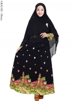 GKS1326 Gamis Twisscone Hijab Ceruty