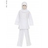 BMC1687 Baju Anak Setelan Celana Putih