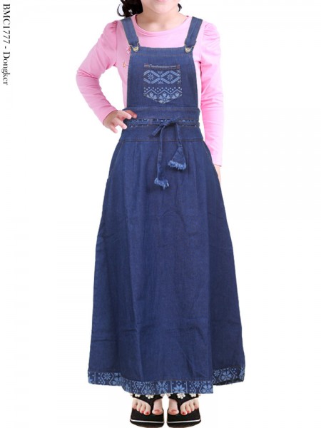 BMC1777(16-20) Overall Jeans Anak 5-8th