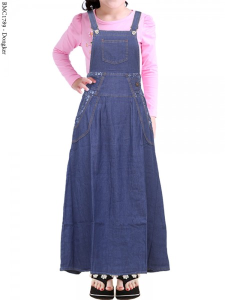 BMC1789(16-20) Overall Jeans Anak 5-8th