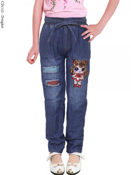 CJA132 Celana Jeans Anak LOL LED