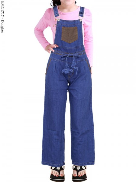 BMC1717 Overall Jeans Anak Celana Kulot