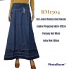 RM1504 Rok Jeans Remaja Rawis List motif Bunga
